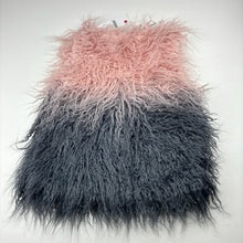 Load image into Gallery viewer, Girls MINOTI, lined dip dye faux fur vest / jacket, NEW, size 5-6,  