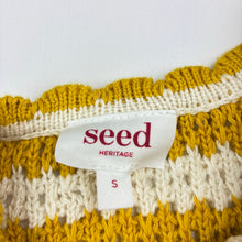 Load image into Gallery viewer, Girls Seed, knitted cotton vest, Sz: S, armpit to armpit: 30cm, EUC, size 4-5,  
