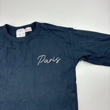 Load image into Gallery viewer, Unisex Zara, navy cotton long sleeve tee / top, FUC, size 4,  