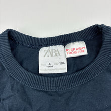 Load image into Gallery viewer, Unisex Zara, navy cotton long sleeve tee / top, FUC, size 4,  