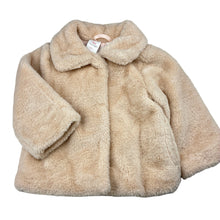 Load image into Gallery viewer, Girls Mango, soft feel faux fur jacket / coat, EUC, size 3,  