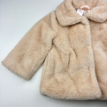 Load image into Gallery viewer, Girls Mango, soft feel faux fur jacket / coat, EUC, size 3,  