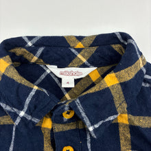 Load image into Gallery viewer, Boys Milkshake, checked flannel cotton long sleeve shirt, EUC, size 4,  