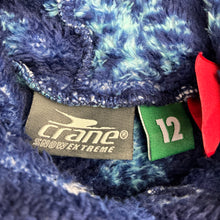 Load image into Gallery viewer, Unisex Crane, Snow Extreme fleece hooded pyjama top, GUC, size 12,  