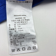 Load image into Gallery viewer, Unisex Adidas, blue cotton tee / top, GUC, size 7-8,  