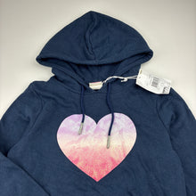 Load image into Gallery viewer, Girls Milkshake, navy fleece lined hoodie sweater, NEW, size 7,  