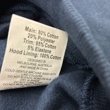 Load image into Gallery viewer, Girls Milkshake, navy fleece lined hoodie sweater, NEW, size 7,  