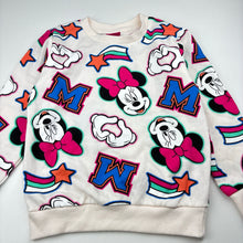 Load image into Gallery viewer, Girls Disney, Minnie Mouse fleece lined sweater / jumper, EUC, size 6,  