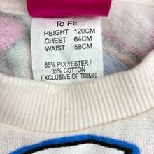 Load image into Gallery viewer, Girls Disney, Minnie Mouse fleece lined sweater / jumper, EUC, size 6,  