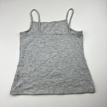 Load image into Gallery viewer, Girls H&amp;M, grey marle singlet top, GUC, size 9-10,  