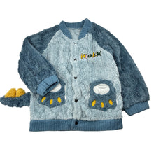 Load image into Gallery viewer, Boys CTMM, soft fleece sweater / jumper, poppers, armpit to armpit: 33cm, armpit to cuff: 26cm, GUC, size 4-5,  