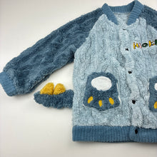 Load image into Gallery viewer, Boys CTMM, soft fleece sweater / jumper, poppers, armpit to armpit: 33cm, armpit to cuff: 26cm, GUC, size 4-5,  