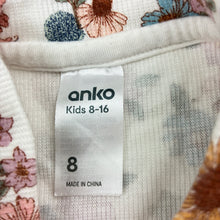 Load image into Gallery viewer, Girls Anko, floral stretchy long sleeve top, EUC, size 8,  