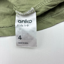 Load image into Gallery viewer, Girls Anko, cotton long sleeve tee / top, bee, GUC, size 4,  