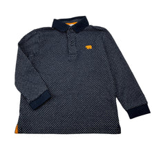 Load image into Gallery viewer, Boys Primark, navy &amp; white long sleeve polo top, EUC, size 2-3,  