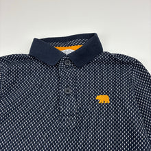 Load image into Gallery viewer, Boys Primark, navy &amp; white long sleeve polo top, EUC, size 2-3,  