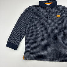 Load image into Gallery viewer, Boys Primark, navy &amp; white long sleeve polo top, EUC, size 2-3,  