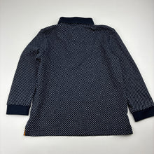 Load image into Gallery viewer, Boys Primark, navy &amp; white long sleeve polo top, EUC, size 2-3,  
