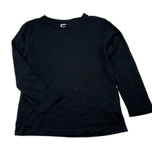 Load image into Gallery viewer, Unisex Brilliant Basics, black cotton long sleeve tee / top, EUC, size 5,  
