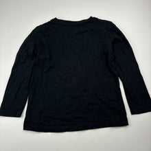 Load image into Gallery viewer, Unisex Brilliant Basics, black cotton long sleeve tee / top, EUC, size 5,  