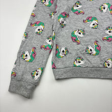 Load image into Gallery viewer, Girls H&amp;M, lightweight sweater / jumper, unicorns, GUC, size 7-8,  