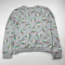 Load image into Gallery viewer, Girls H&amp;M, lightweight sweater / jumper, unicorns, GUC, size 7-8,  