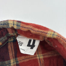 Load image into Gallery viewer, Boys Cotton On, checked cotton long sleeve shirt, EUC, size 4,  
