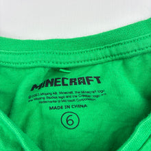 Load image into Gallery viewer, Boys Mojang, Minecraft cotton long sleeve top, FUC, size 6,  