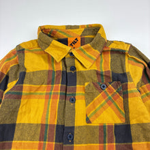 Load image into Gallery viewer, Boys Tilt, checked cotton long sleeve shirt, GUC, size 6,  