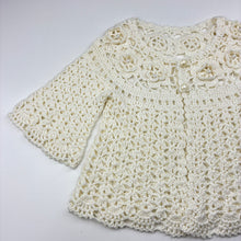 Load image into Gallery viewer, Girls cotton, knitted cardigan / top, no size, armpit to armpit: 27cm, shoulder to cuff: 20cm, GUC, size 3-4,  