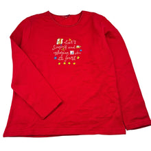 Load image into Gallery viewer, Girls Bossini, fleece lined cotton sweater / jumper, EUC, size 10,  
