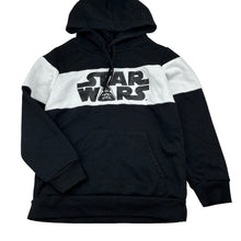 Load image into Gallery viewer, Boys Star Wars, black and white fleece lined hoodie sweater, GUC, size 8,  