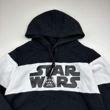 Load image into Gallery viewer, Boys Star Wars, black and white fleece lined hoodie sweater, GUC, size 8,  