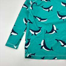 Load image into Gallery viewer, Boys Anko, green whale print long sleeve rashie / top, NEW, size 3,  