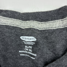 Load image into Gallery viewer, Boys Old Navy, grey marle long sleeve t-shirt, EUC, size 14-16,  