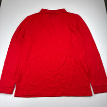Load image into Gallery viewer, Boys Target, red cotton long sleeve polo shirt, EUC, size 12,  