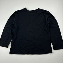 Load image into Gallery viewer, Girls Mango, black cotton long sleeve t-shirt, GUC, size 6,  