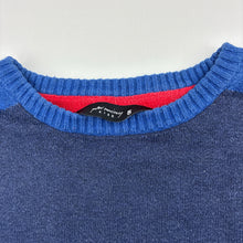 Load image into Gallery viewer, Boys Peter Morrissey, blue grey colour block knit sweater, wash fade, FUC, size 5,  