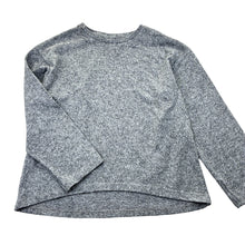 Load image into Gallery viewer, Girls grey, lightweight knit top, no labels, armpit to armpit: 38cm, shoulder to cuff: 37cm, GUC, size 7-8,  