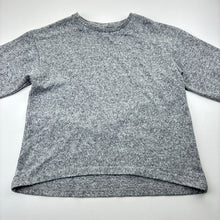 Load image into Gallery viewer, Girls grey, lightweight knit top, no labels, armpit to armpit: 38cm, shoulder to cuff: 37cm, GUC, size 7-8,  