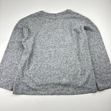 Load image into Gallery viewer, Girls grey, lightweight knit top, no labels, armpit to armpit: 38cm, shoulder to cuff: 37cm, GUC, size 7-8,  