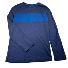 Load image into Gallery viewer, Boys B Collection, navy cotton long sleeve tee / top, EUC, size 12,  