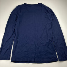 Load image into Gallery viewer, Boys B Collection, navy cotton long sleeve tee / top, EUC, size 12,  