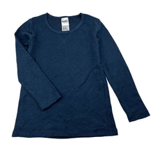 Load image into Gallery viewer, Unisex Anko, navy ribbed cotton blend long sleeve t-shirt, GUC, size 3-4,  