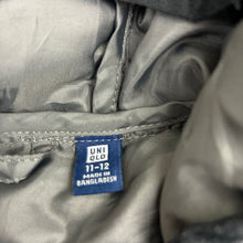 Load image into Gallery viewer, Unisex Uniqlo, black hooded puffer jacket, EUC, size 11-12,  