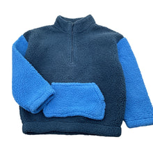 Load image into Gallery viewer, Boys KID, navy and blue teddy fleece sweater, FUC, size 5,  
