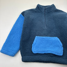 Load image into Gallery viewer, Boys KID, navy and blue teddy fleece sweater, FUC, size 5,  