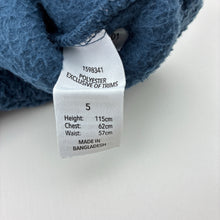 Load image into Gallery viewer, Boys KID, navy and blue teddy fleece sweater, FUC, size 5,  