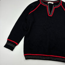 Load image into Gallery viewer, Boys Wayne Jnr, wool black knit sweater, EUC, size 7,  