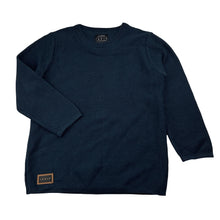 Load image into Gallery viewer, Boys Indie, navy cotton knit sweater, EUC, size 4,  